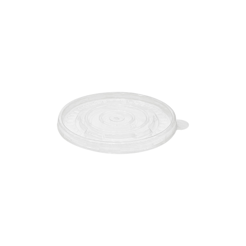 12 oz - 32 oz Clear Plastic Soup / Food Cup Lid, 115 mm - (500/Case)