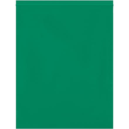 12 x 15" - 2 Mil Green Reclosable Poly Bags