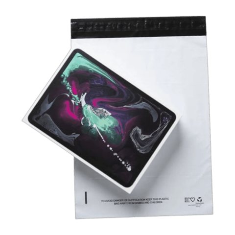 12" x 15" White Poly Mailers - Tear-Proof & Self-Seal Shipping Bags
