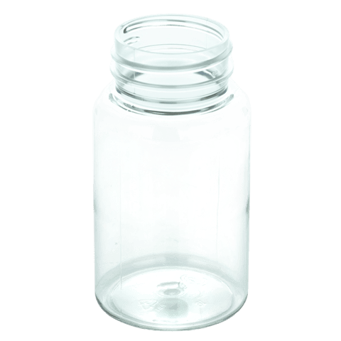 120cc Clear PET Plastic Packer Bottle 38-400 (500/Case)
