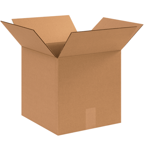 12" x 12" x 12" Corrugated Shipping Box – Kraft 32 ECT, Single Wall - (25/Bundle)