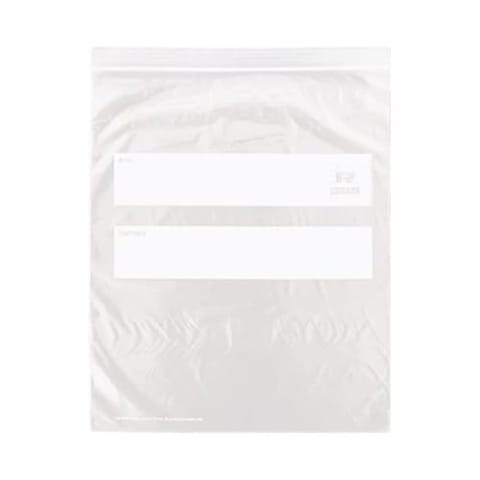 13" × 10 3/4" Clear Double Zipper Bag, Two Gallon - (100/Case) ZBG1315