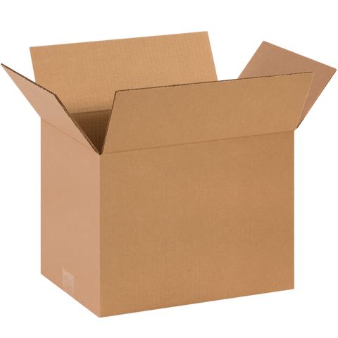 14" x 10" x 10" Corrugated Shipping Box – Kraft 32 ECT, Single Wall - (25/Bundle)