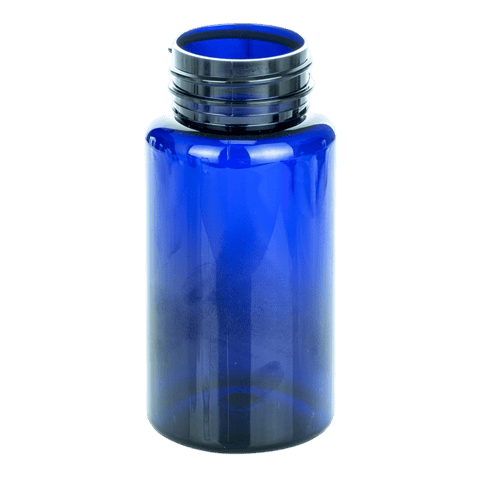 150cc Blue PET Plastic Packer Bottle 38-400 (410/Case)