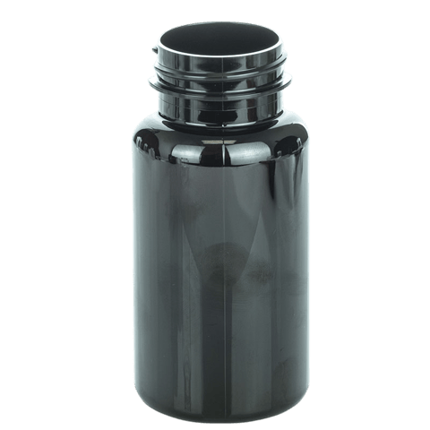 150cc Dark Amber PET Plastic Packer Bottle 38-400 (400/Case)