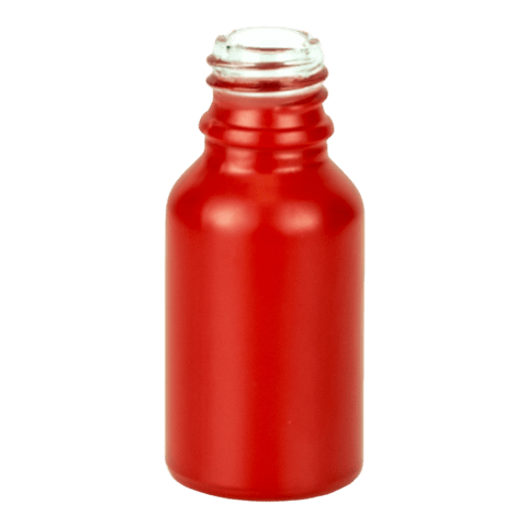 15ml Matte Red Glass Euro Bottle 18-415 (468/Case)