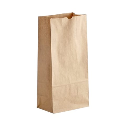 16# Kraft Paper Grocery Bag, 15 7/10" x 7 9/10" x 4 7/10" - (400/Case)