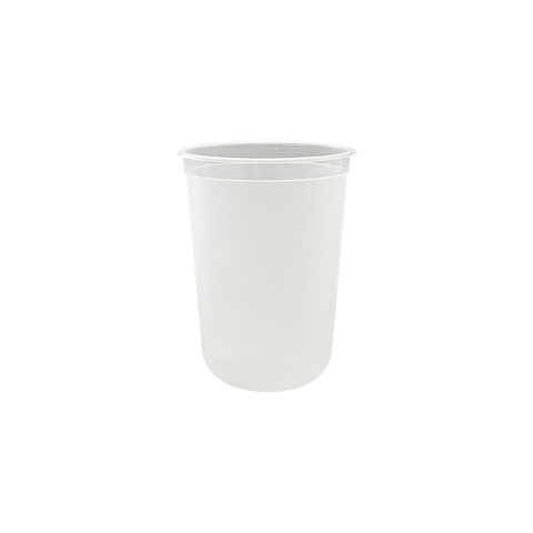 16 oz Frosted PP Plastic Injection Cold Cups - (500/Case)