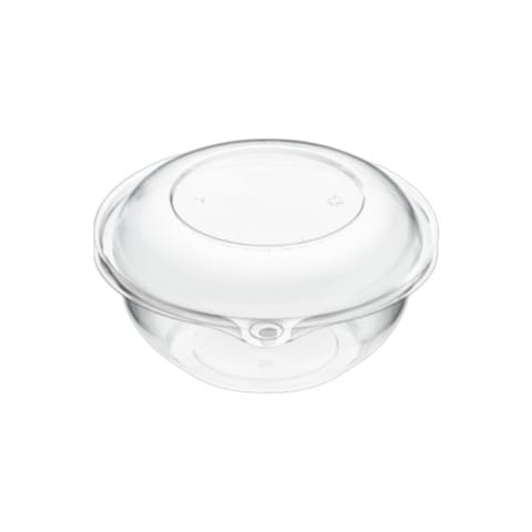 16 oz Round PET Plastic Tamper-Evident Bowl with Dome Lid - (200/Case)
