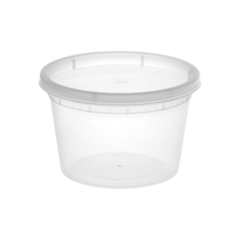 16 oz Translucent Deli Container with Lid - (240/Case)