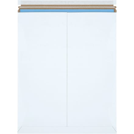 17 x 21" White Self-Seal Stayflats Plus® Mailers