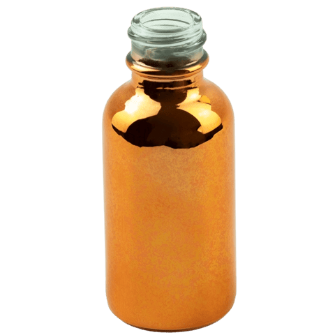 1oz (30ml) Rose Gold Glass Boston Round 20-400 (360/Case)