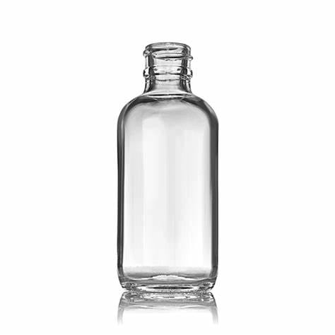 2 oz Boston Round Flint Glass 20-400
