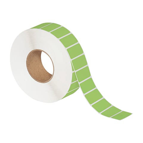 2 x 1" Green Thermal Transfer Labels