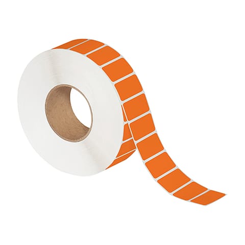 2 x 1" Orange Thermal Transfer Labels
