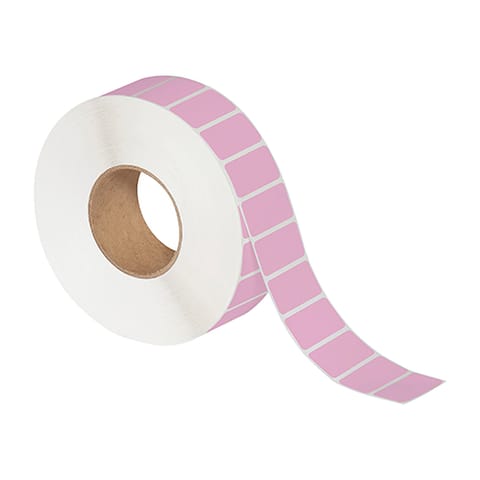 2 x 1" Pink Thermal Transfer Labels