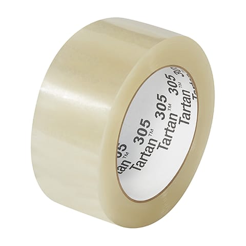 2" x 110 yds. Clear Tartan™ Box Sealing Tape 305 – 1.8 Mil