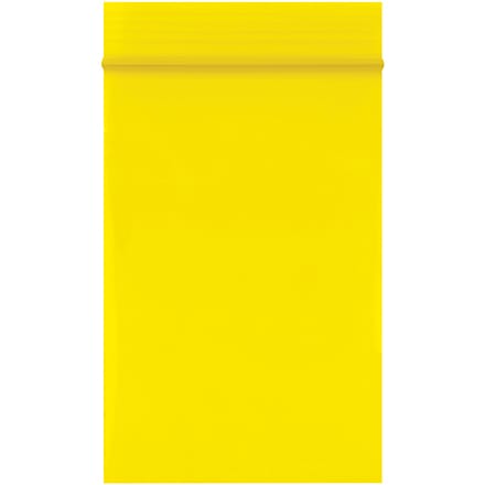 2 x 3" - 2 Mil Yellow Reclosable Poly Bags