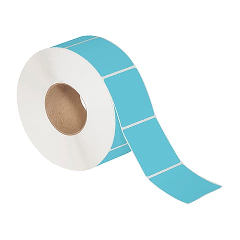 2 x 3" Blue Thermal Transfer Labels