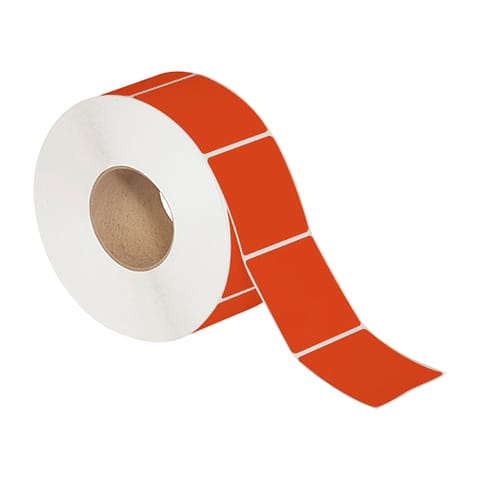 2 x 3" Red Thermal Transfer Labels