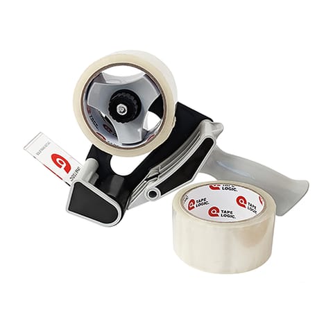 2" x 55 Clear 2-Roll Dispenser Combo