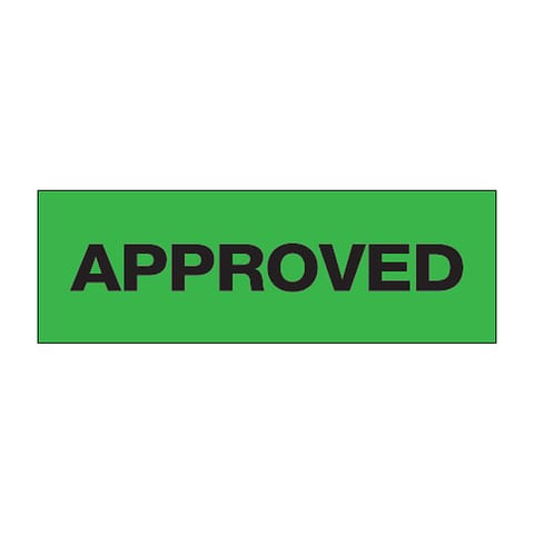 2" x 55 yds. - "Approved" (6 Pack) Messaged Carton Sealing Tape – 2.2 Mil