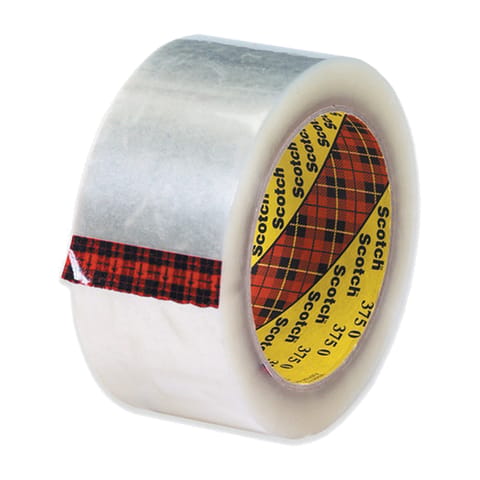 2" x 55 yds. Clear Scotch® Box Sealing Tape 375 – 3.1 Mil