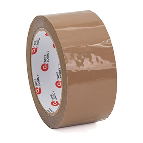 2" x 55 yds. Tan (6 Pack) Hot Melt Tape – 1.6 Mil