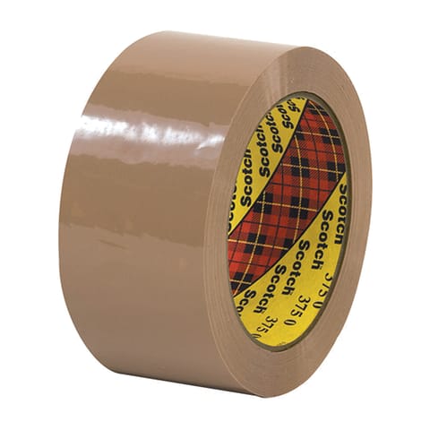 2" x 55 yds. Tan Scotch® Box Sealing Tape 375 – 3.1 Mil