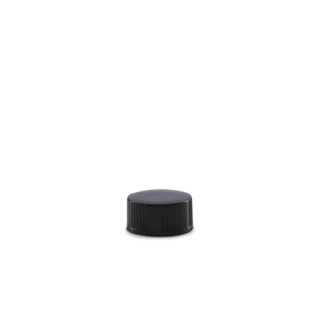 20-400 Black PP Cap with Polycone Liner (Fits 2 oz)