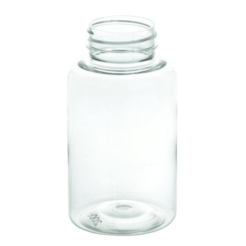 200cc Clear PET Plastic Packer Bottle 38-400 (360/Case)