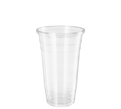 24 oz. Clear PET Plastic Cold Cups - (1000/Case)