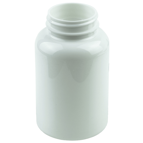 250cc White PET Plastic Packer Bottle 45-400 (300/Case)