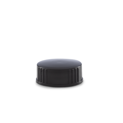 28-400 Black PP Cap with Polycone Liner (Fits 16 oz)