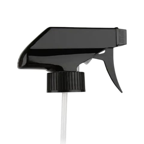 28-400 Black PP Plastic Trigger Sprayer, 9.25” Dip Tube - (300/case)