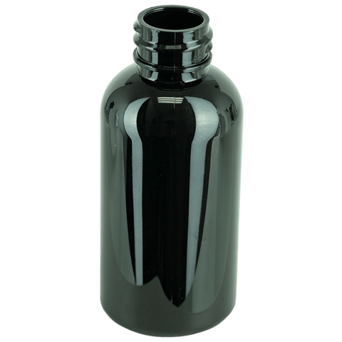 2oz Amber Boston Round PET Plastic Bottle (1150/Case)