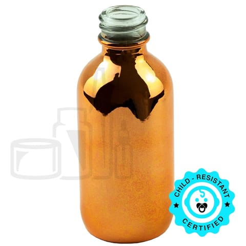 2oz Rose Gold Glass Boston Round 20-400 (240/Case)