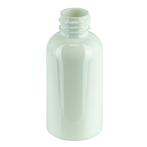 2oz White Boston Round PET Plastic Bottle (1120/Case)