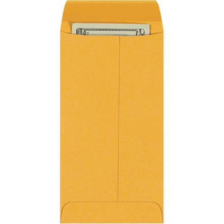3 1/2 x 6 1/2" Kraft Gummed Envelopes