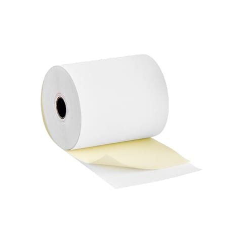 3" × 90' Carbonless Cash Register POS Paper Roll, 2-Ply, SFI-certified - (50/Case) 90770047