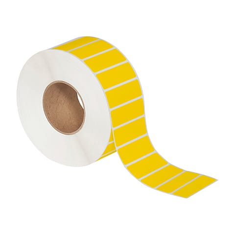 3 x 1" Yellow Thermal Transfer Labels