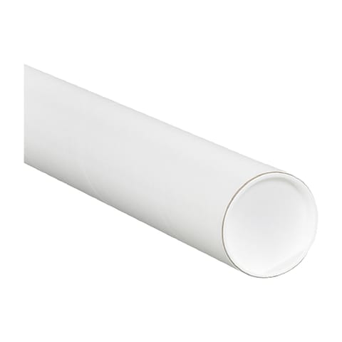 3 x 15" White Tubes with Caps