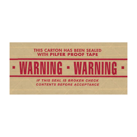 3" x 450' "Warning" Messaged Reinforced Water Activated Tape