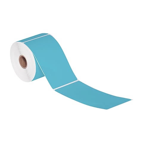 3 x 5" Blue Desktop Direct Thermal Label