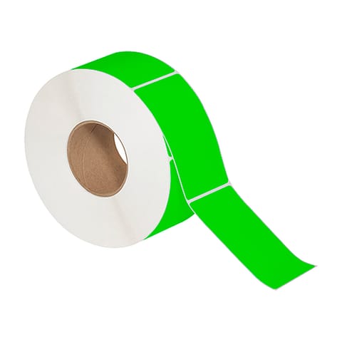 3 x 5" Fluorescent Green Thermal Transfer Labels