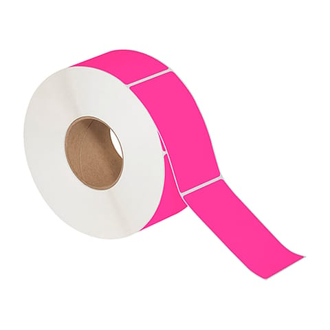 3 x 5" Fluorescent Pink Thermal Transfer Labels