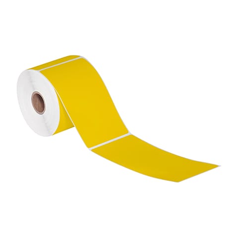 3 x 5" Yellow Desktop Direct Thermal Label