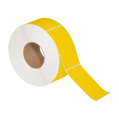 3 x 5" Yellow Direct Thermal Labels