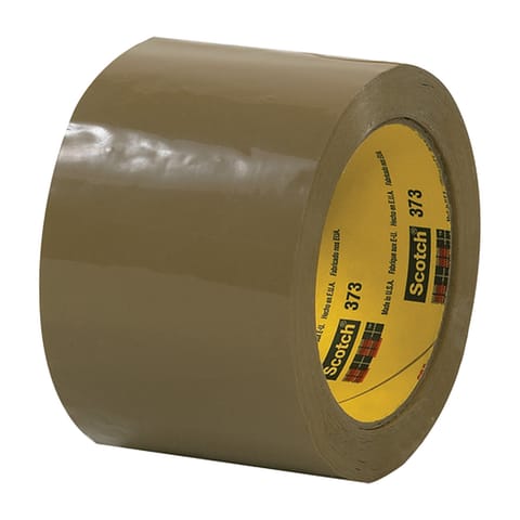 3" x 55 yds. Tan Scotch® Box Sealing Tape 373 – 2.5 Mil