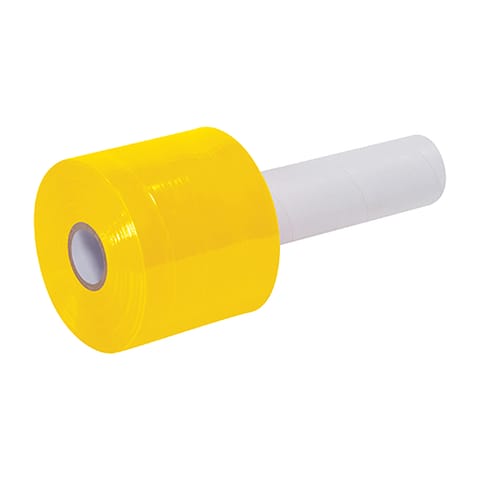 3" x 80 Gauge x 1000' Yellow Extended Core Bundling Film